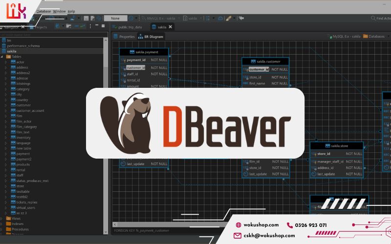 DBeaver – công cụ quản lý cơ sở dữ liệu đa nền tảng, hỗ trợ nhiều DBMS