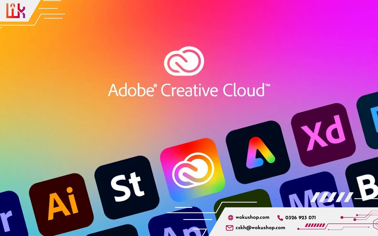 Sử dụng trọn bộ ứng dụng Adobe với tài khoản bản quyền chính hãng