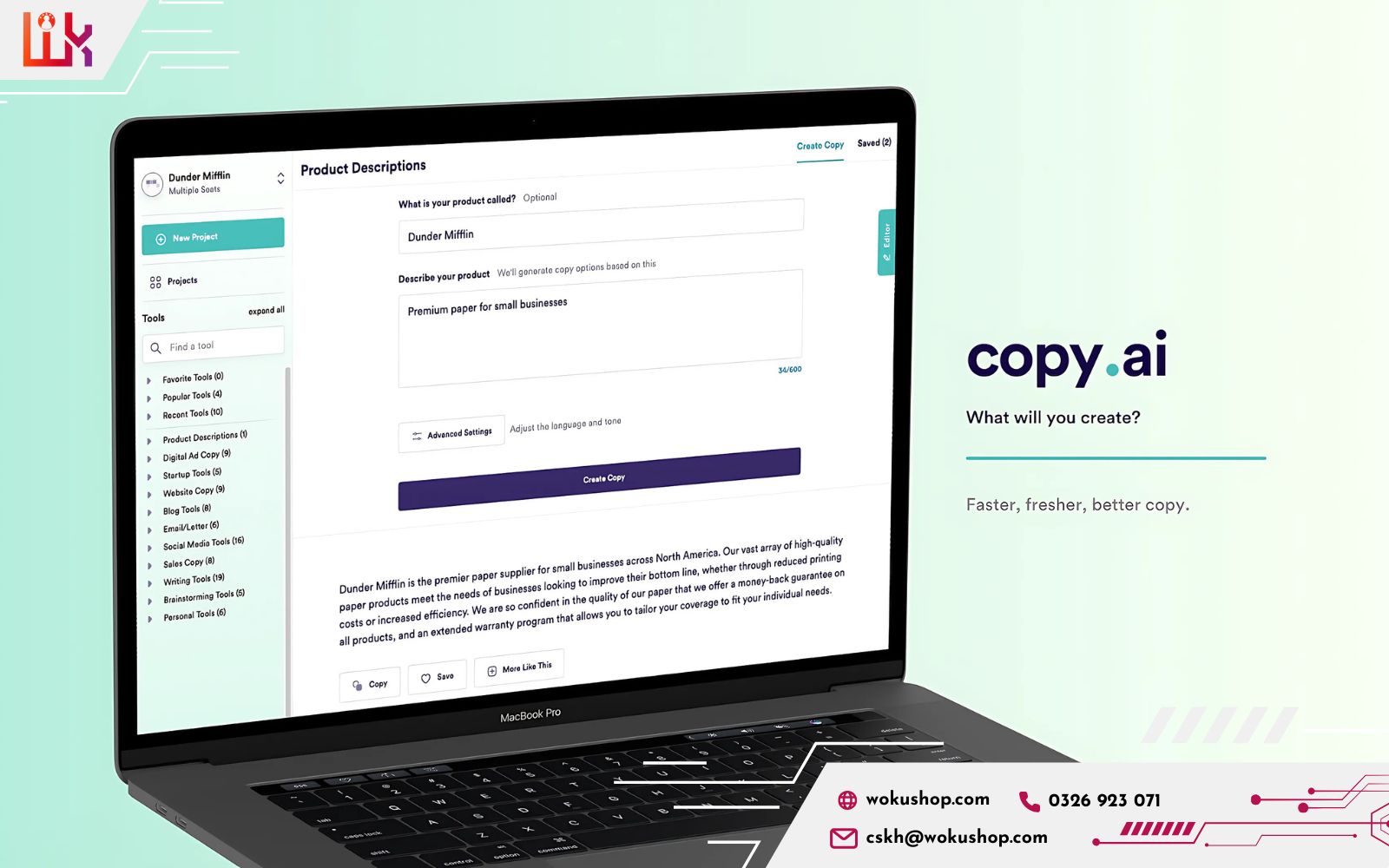 Nâng cấp tài khoản Copy.ai sẽ giúp bạn khai thác triệt để những tính năng ưu việt của công cụ trí tuệ nhân tạo này