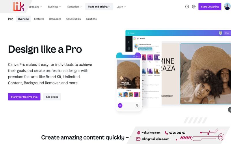 Mua tài khoản Canva Pro để thỏa sức thiết kế chuyên nghiệp