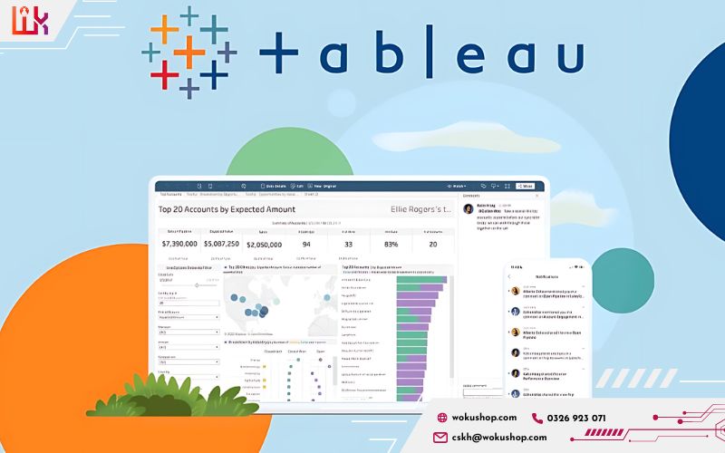 Tableau Desktop hỗ trợ phân tích và tạo biểu đồ trực quan